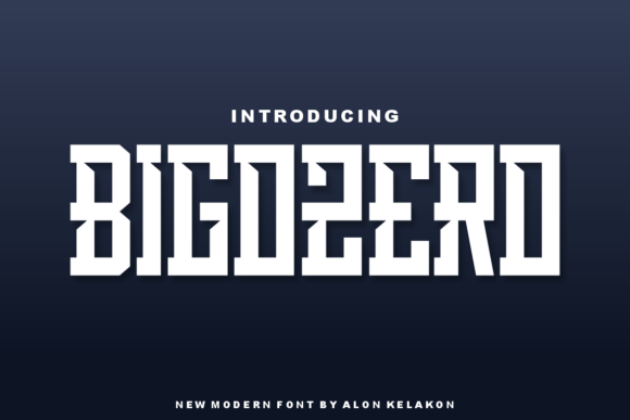 Bigozero: A Modern Font for Polished Branding