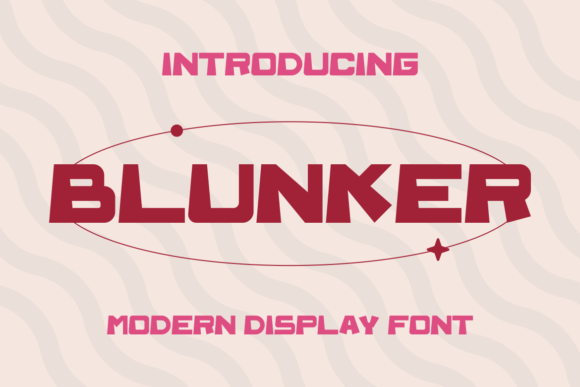 Blunker: A Modern Display Font for Editorial Design