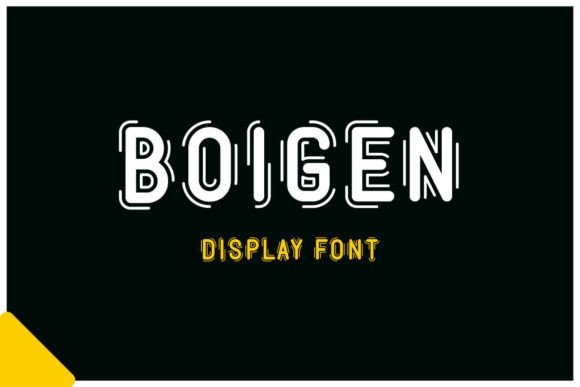 Boigen: A Modern Display Font for Creative Branding