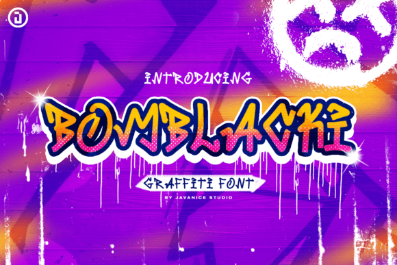 Bomblacki: A Playful Graffiti Font for Urban Branding