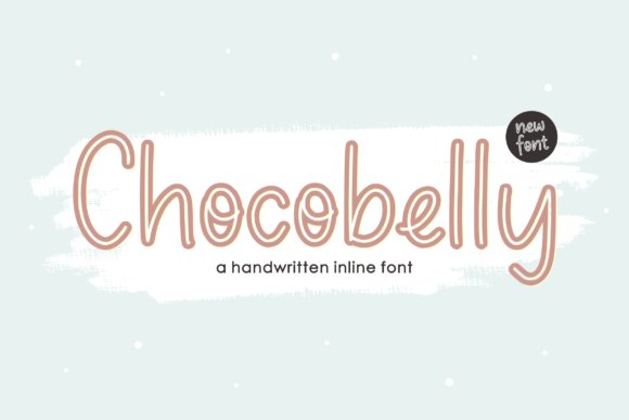 Chocobelly: A Handwritten Inline Font for Creative Branding