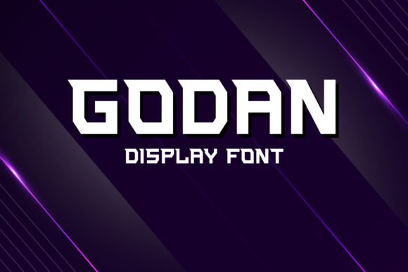 Godan: A Modern Display Font for Creative Branding Projects