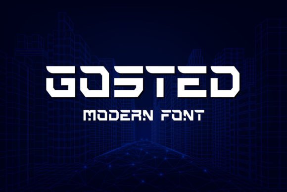 Gosted Font for Bold Digital Designs