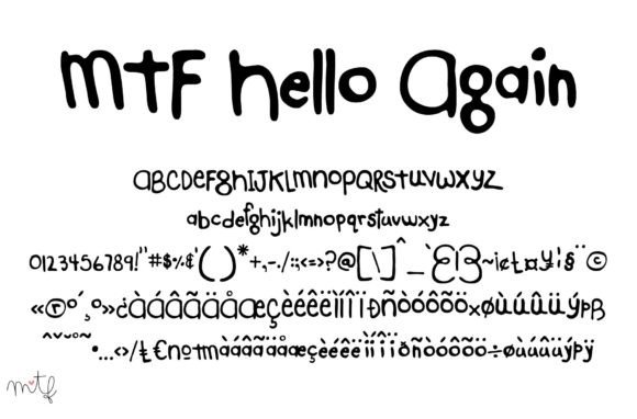 Hello Again Display Font for Web Design