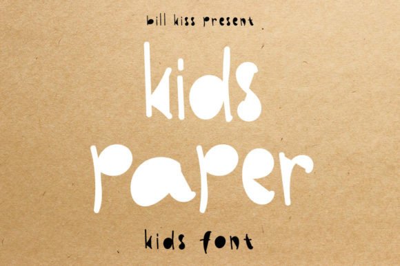 Kids Paper: A Display Font for Playful Campaigns