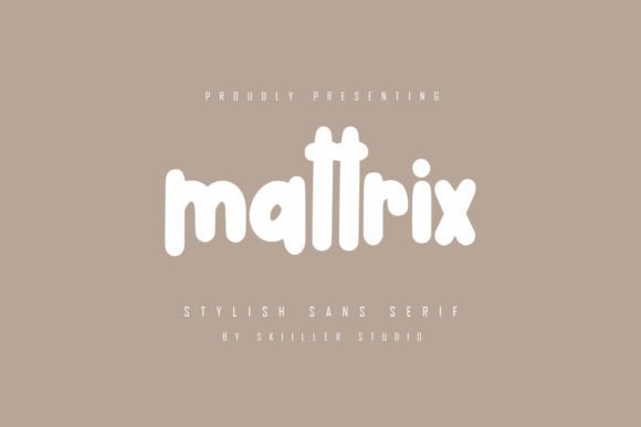 Mattrix Font for Bold Digital Branding