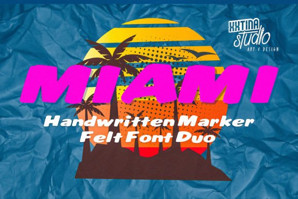 Miami Display Font for Handmade Creations