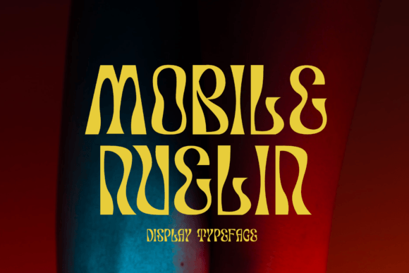 Mobile Nuelin: A Groovy Font for Bold Branding