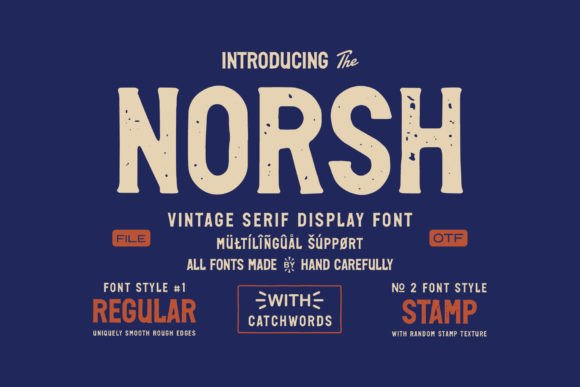 Norsh Font for Bold Branding and Eye-Catching Design