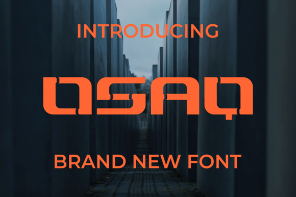 Osaq: A Bold Display Font for Modern Editorial Design