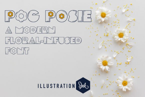 Pog Posie: A Playful Display Font for Digital Creativity