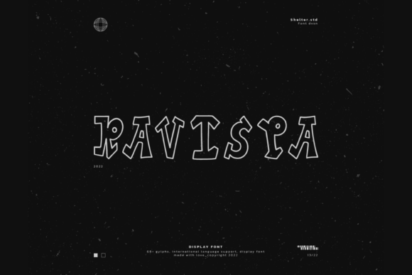 Ravispa: A Playful Display Font for Digital Creativity