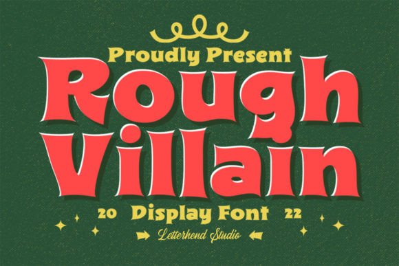 Rough Villain Font for Handmade Creations