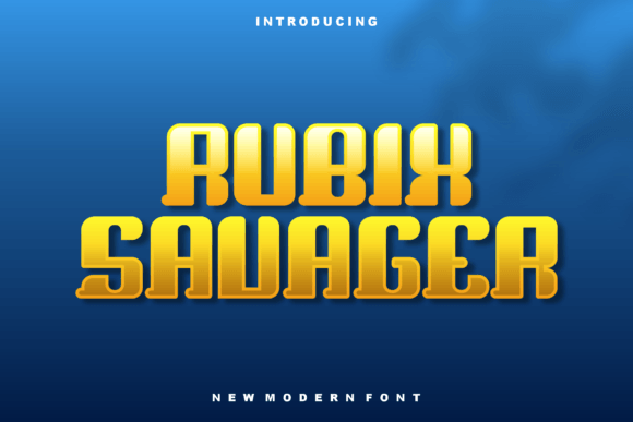 Rubix Savager: A Bold Display Font for Campaign Creativity