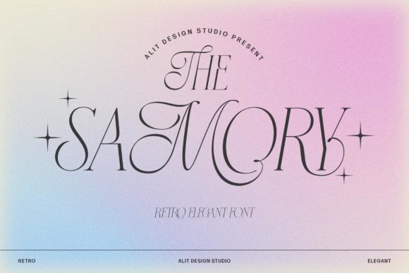 Samory: A Display Font for Luxury Branding Projects