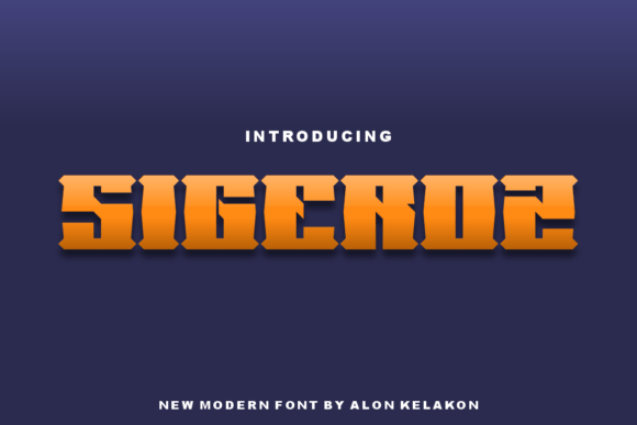 Sigeroz: A Bold Display Font for Creative Branding