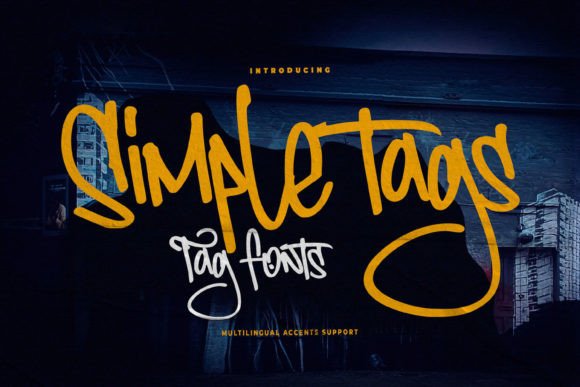 Simple Tags: A Natural Display Font for Craft Creations