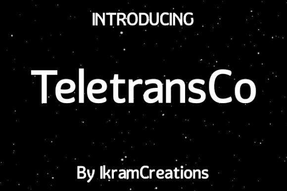 Teletransco: A Modern Display Font for Web Design