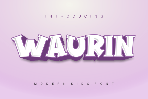 Waurin: A Playful Font for Bold Campaigns