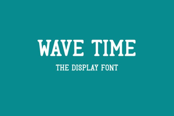 Wave Time: A Display Font for Professional Branding